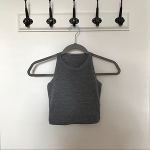 American Apparel Heather Gray Crop Tank